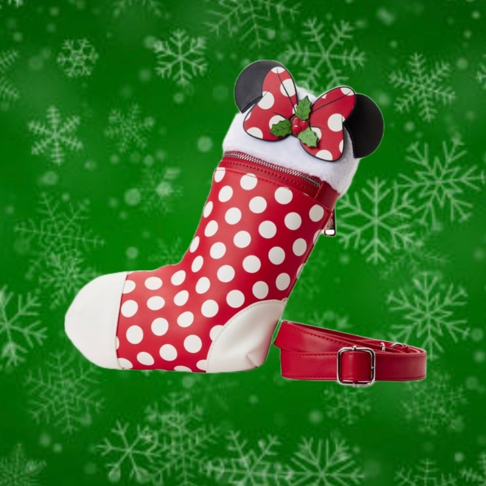 Loungefly Disney Minnie‎ Mouse Cosplay Stocking Crossbody Bag